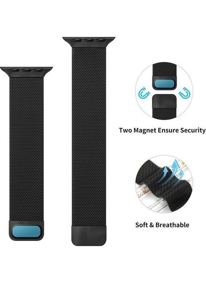 NIBEMINENT - Ethnic Replacement Watchband for Apple Watch Series 1/2/3/4/5/6/7/SE 38/40/41mm Rose Pink - Image 1