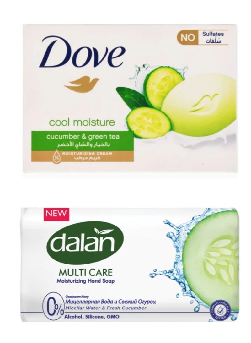 Dalan Cucumber Refresher Soap Set - Micellar Cleansing & Creamy Moisturization - Image 1