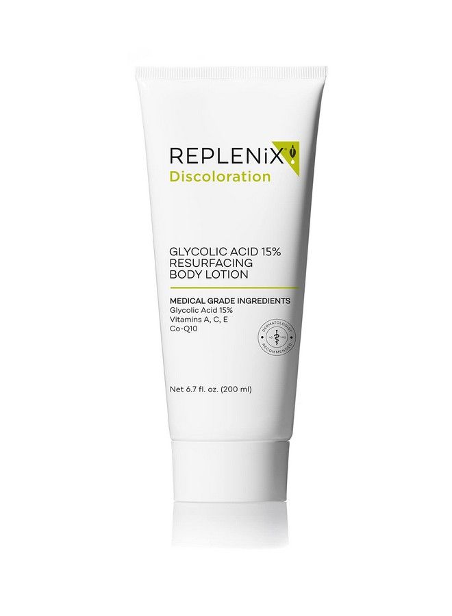 Replenix Glycolic Acid 15% Resurfacing Body Lotion Medical Grade Glycolic Acid Exfoliating Cream Antioxidant Treatment Smooths Skin Texture Suitable For Sensitive Skin 200 Ml - Image 1
