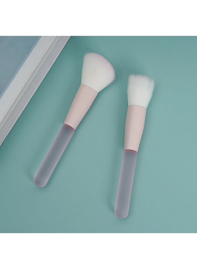 THEMIDI. 2Pcs V-Shape Contour & Blush Makeup Brush Set, Professional Synthetic Brushes for Cheek Contouring, Blending & Highlighting - Image 1