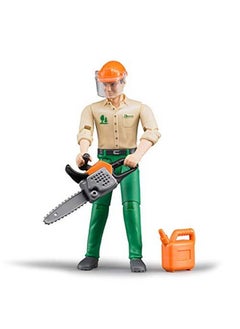 Bruder 60030 Bworld Logging Man / Forestry Worker With Accessories  - Image 1