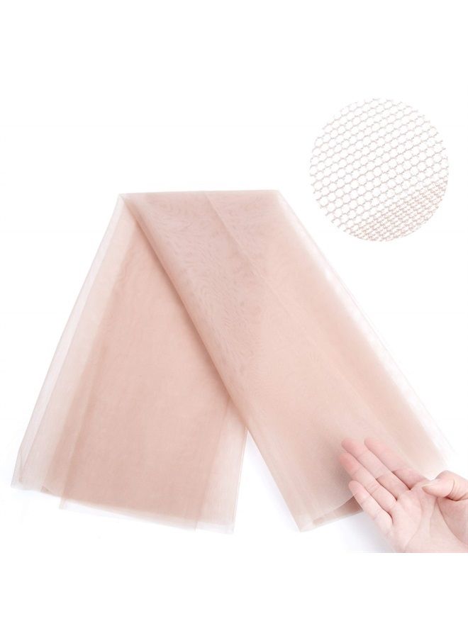 gexworldwide GEX Swiss Lace Net for Making Lace Wig Closure Caps Toupee, Foundation Wig Accessories- 1/4 Yard (18"x20"), Blonde Color - Image 2