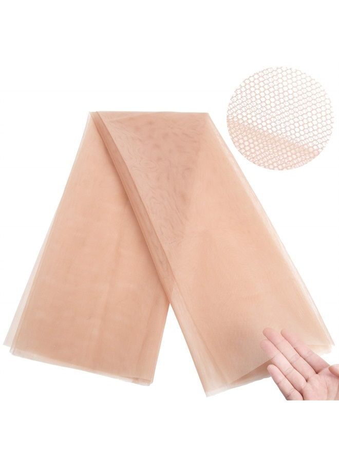 gexworldwide GEX Swiss Lace Net for Making Lace Wig Closure Caps Toupee, Foundation Wig Accessories- 1/4 Yard (18"x20"), Blonde Color - Image 4