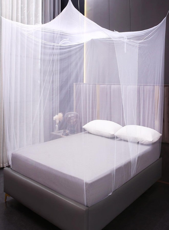 Mengersi Mosquito Net for Bed Canopy,One Side Opening Canopy Netting Bed Drapes for Camping Home Outdoor Travel Dormitory,Full - Image 1