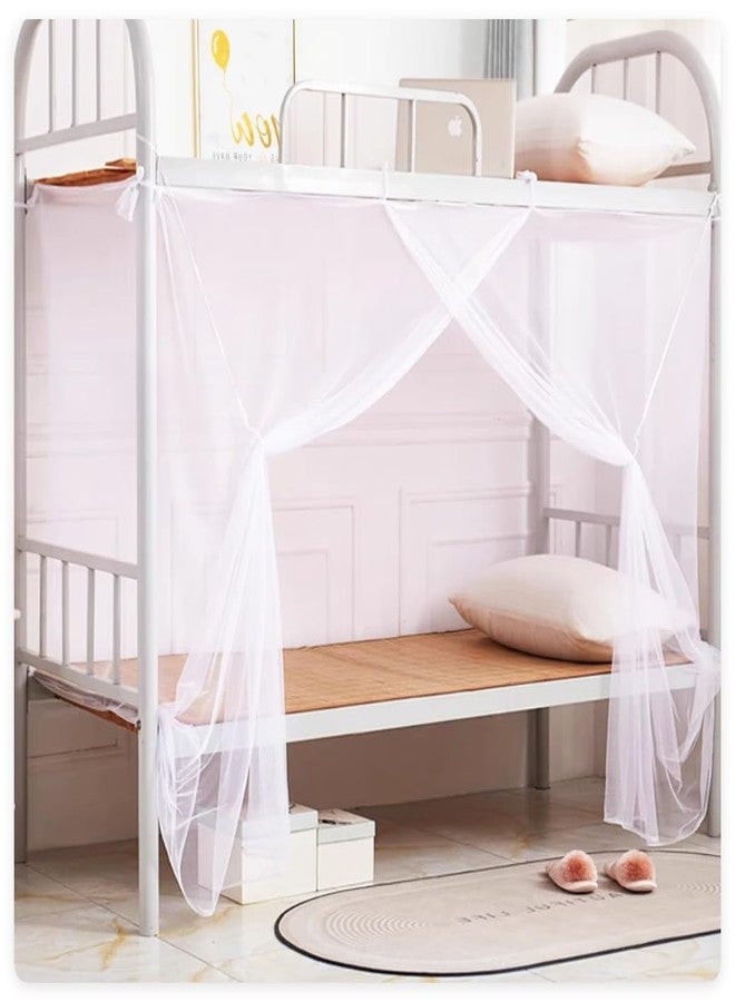 Mengersi Mosquito Net for Bed Canopy,One Side Opening Canopy Netting Bed Drapes for Camping Home Outdoor Travel Dormitory,Full - Image 5