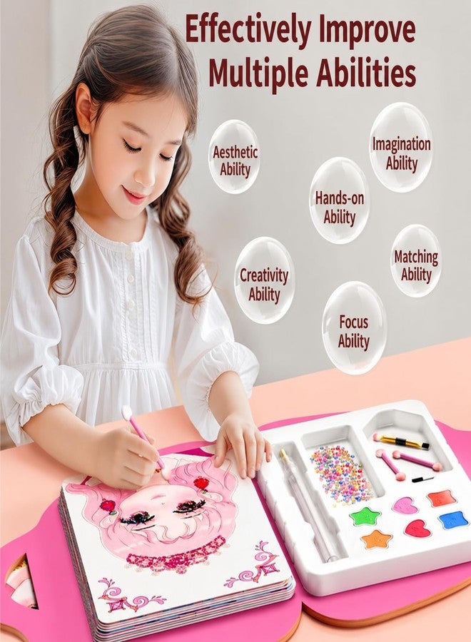 Style Keepers Arts and Crafts for Kids Toys for Girls Age 4 5 6 Girl Birthday Presents: Creative Plane Activities DIY Princess Makeup Craft Sets for 4-6-8 Year Old Kids, 4 5 6 7 8 Year Old Girls - Image 5