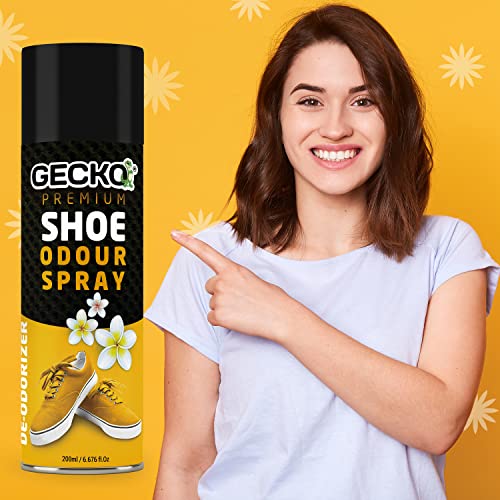 Gecko Natural Shoe Odour Eliminator Spray | Deodorizer and Smell Remover for Shoes | 200 ML | Pack of 1 - Image 5