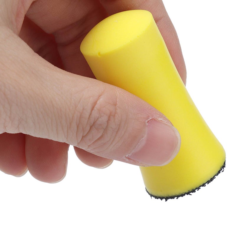 5Pcs Hand Sanding Block 1in Round Polishing Pad Tool Set Kit for Car Beauty Cleaning - Image 3