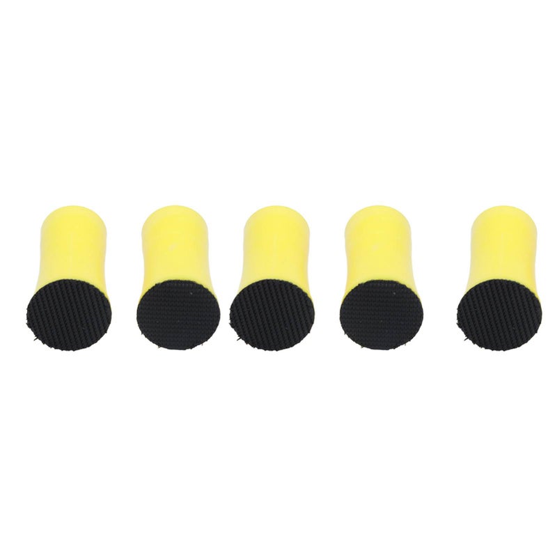 5Pcs Hand Sanding Block 1in Round Polishing Pad Tool Set Kit for Car Beauty Cleaning - Image 5