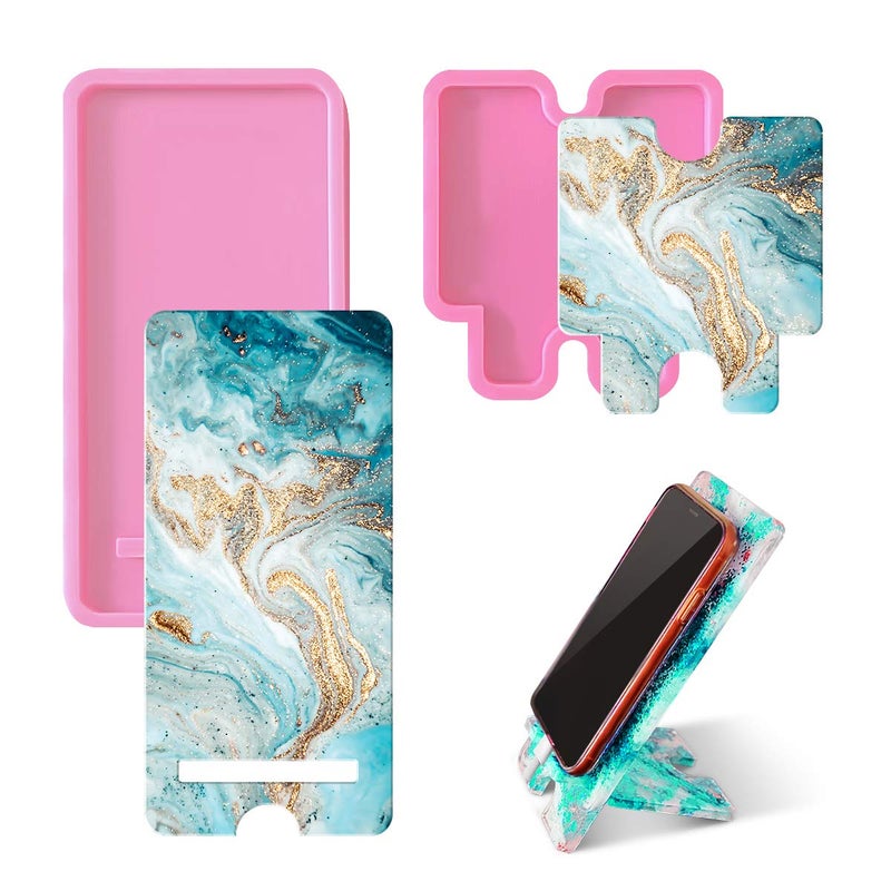 Mobile Phone Stand Silicone Resin Mold Phone Holder Epoxy Resin Moulds Craft Cell Phone Bracket Silicone Mold