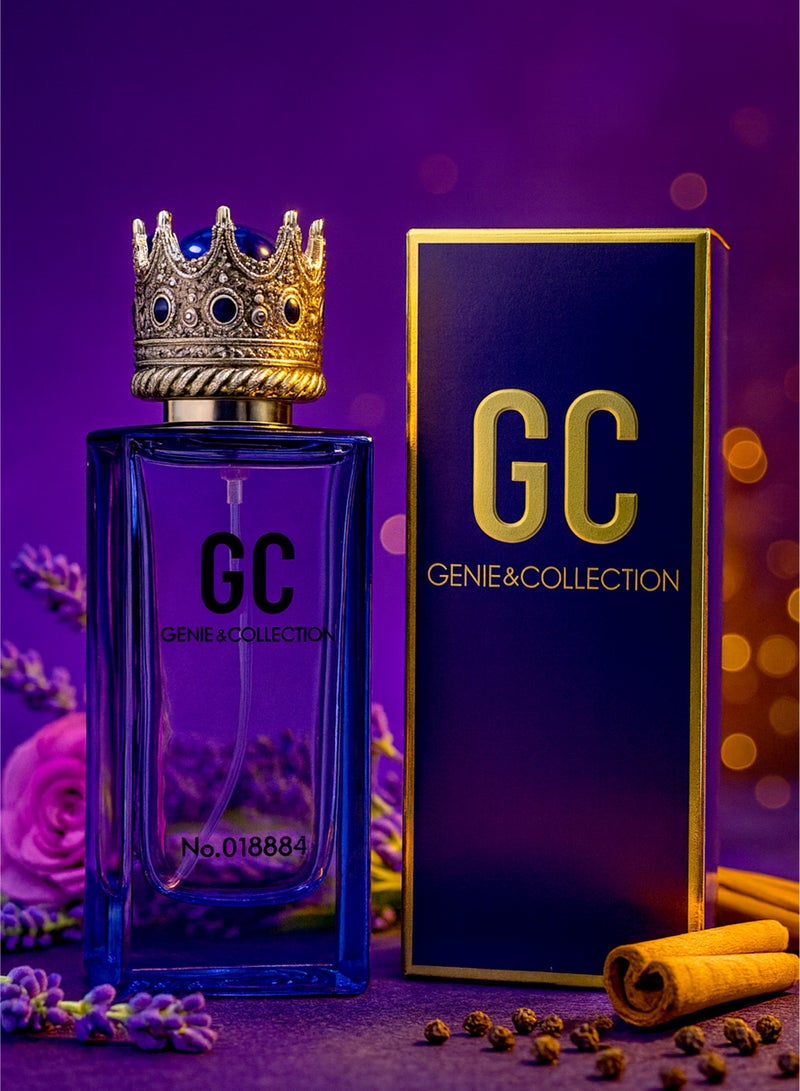 Genie Collection Luxury Men’s Perfume Genie Collection No.8884 | Long Lasting Perfume for Men | Luxury Arabic Woody Citrus Fragrance with Lavender & Warm Spicy Notes | Eau de Parfum 25ml