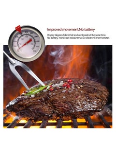 Deep Fry Thermometer with Instant Read Dial 12 Inch Stainless Steel Stem Best for Turkey BBQ Tall Pots Beef Lamb Meat Food Cooking - pzsku/Z68DB6698B21A46BE4A60Z/45/_/1712055663/38197417-9262-421b-8782-b6086c239fbe