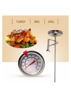 Deep Fry Thermometer with Instant Read Dial 12 Inch Stainless Steel Stem Best for Turkey BBQ Tall Pots Beef Lamb Meat Food Cooking - pzsku/Z68DB6698B21A46BE4A60Z/45/_/1712055664/73c023a6-0a35-4016-82c0-fa845c01e284