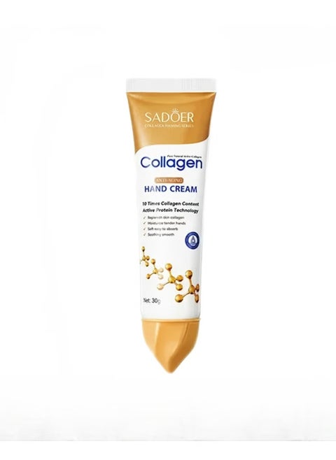 Collagen Anti Wrinkle Hand Cream, Nourishing Whitening Moisturizing Skin Care Cream, Fast Absorbing Anti Ageing Hand Cream, Smooth And Soft Skin Crack Repair Cream To Remove Wrinkles Darkness 30g