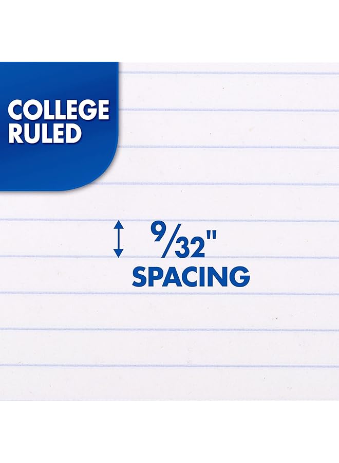 إيروريكس دفاتر حلزونية، عبوة من 12 ورقة مسطرة، موضوع واحد، مقاس 25.6 سم × 20.3 سم، 70 ورقة لكل دفتر، قد يختلف اللون 73703 - Image 3