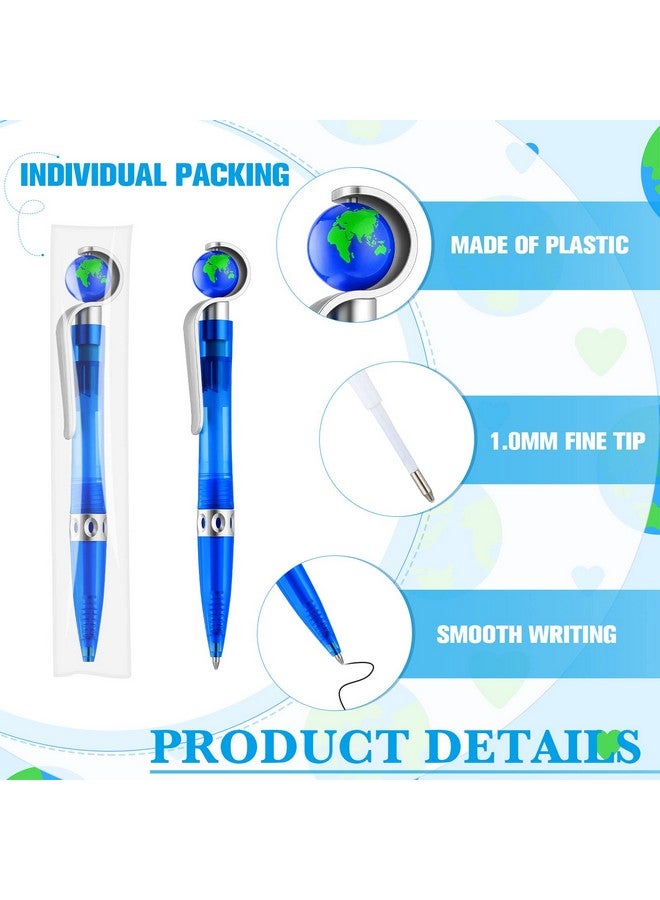 تيلينغ أقلام Earth Pens القابلة للسحب على شكل كرة أرضية لطيفة، مقاس 1.0 مم، أقلام Earth Day باللون الأسود، أقلام حبر جاف عالمية للأطفال والكبار، إكسسوارات، لوازم تزيين المدرسة والمكتب (20 قطعة) - Image 4