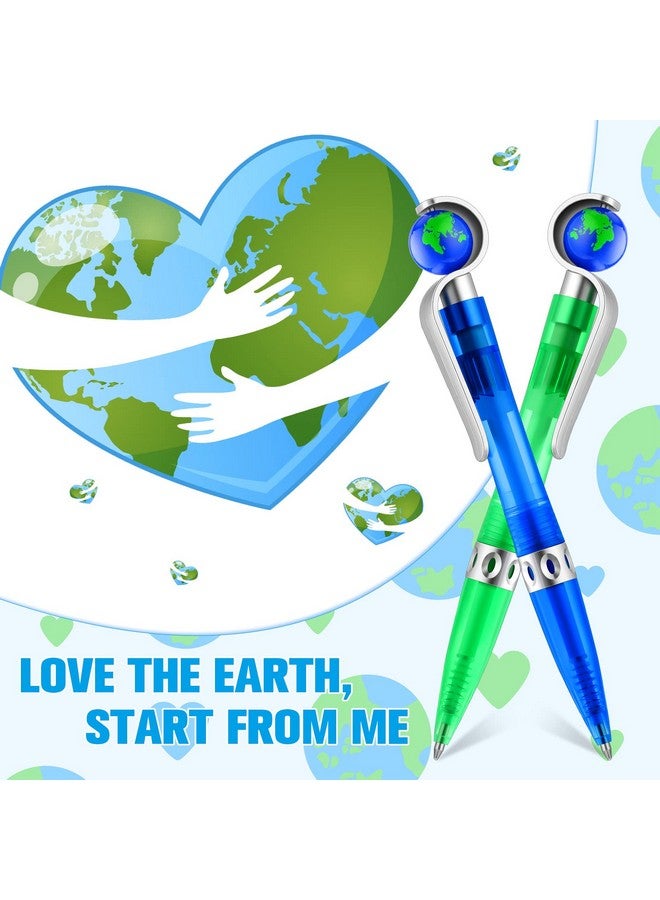 تيلينغ أقلام Earth Pens القابلة للسحب على شكل كرة أرضية لطيفة، مقاس 1.0 مم، أقلام Earth Day باللون الأسود، أقلام حبر جاف عالمية للأطفال والكبار، إكسسوارات، لوازم تزيين المدرسة والمكتب (20 قطعة) - Image 3