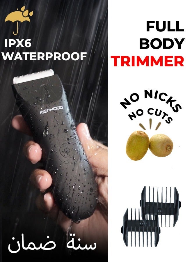 مينهود ماكينة حلاقة رجالية لاسلكية مقاومة للماء 1.0 مع غسول للمناطق الحساسة 150 مل | مجموعة عناية كاملة للرجال | ماكينة تشذيب للجسم واللحية تعمل لمدة 150 دقيقة | ماكينة حلاقة كهربائية قابلة للشحن | غسول رغوي بزيت شجرة الشاي والنيم | مضاد للفطريات، متوازن الحموضة، يُضفي إشراقة على البشرة ويمنحها انتعاشًا يدوم طويلًا - Image 2