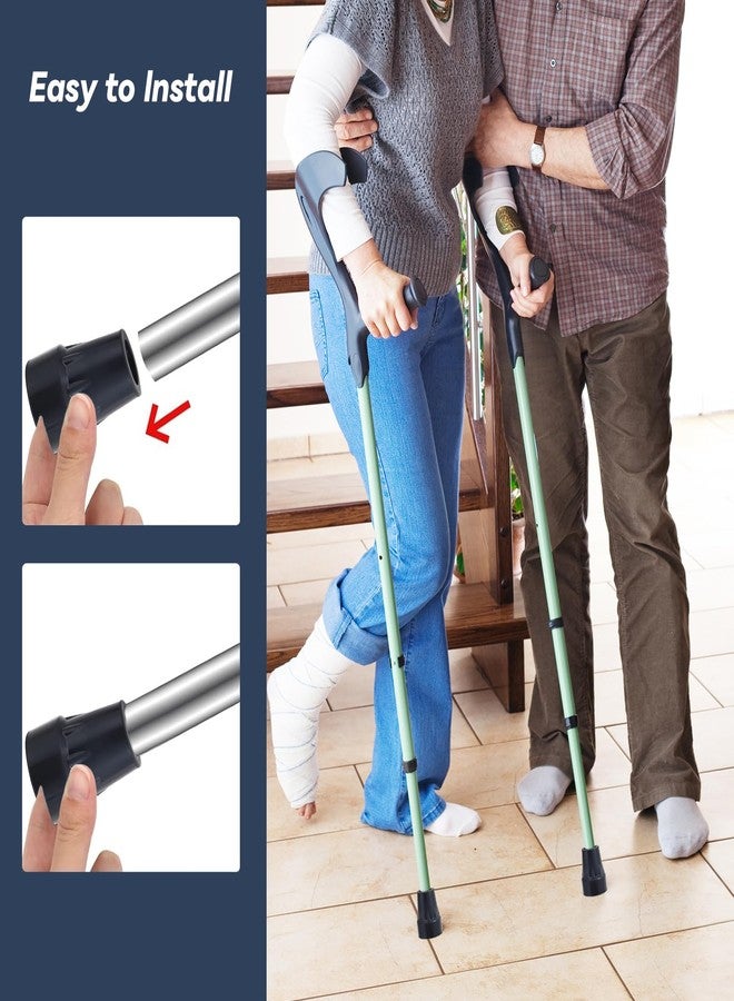 XPAPOV 6 Pcs Cane Tips - 3/4 Inch Heavy Duty Rubber Cane Tips Replacement - Durable and Non-Slip Walking Stick Tips for Canes, Crutches, and Walkers (Black) - Image 5
