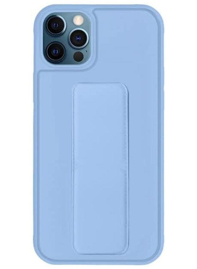 Zolo Finger Grip Holder and standing cover with Car Magnetic Multi-function Shockproof Protective Case Cover For iphone 11 Pro Max Light Blue - Image 2