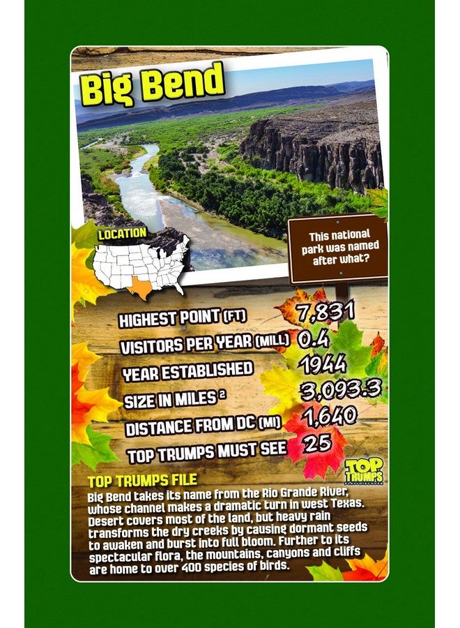 Top Trumps National Park Top Trumps Card Game Bundle - Image 4