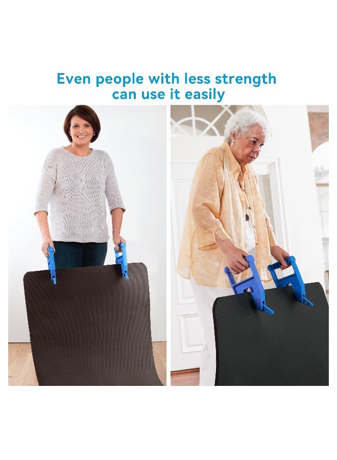 Chabeia Pair of Mat Movers Tool - Mat Grippers - Heavy Duty Stall Mat Handlers for Horse Mat, Gym Mat, Trailer Mat & Rubber Mats -Ergonomic Mat Puller Perfect for Barn & Home, Durable and Save Time - Image 5