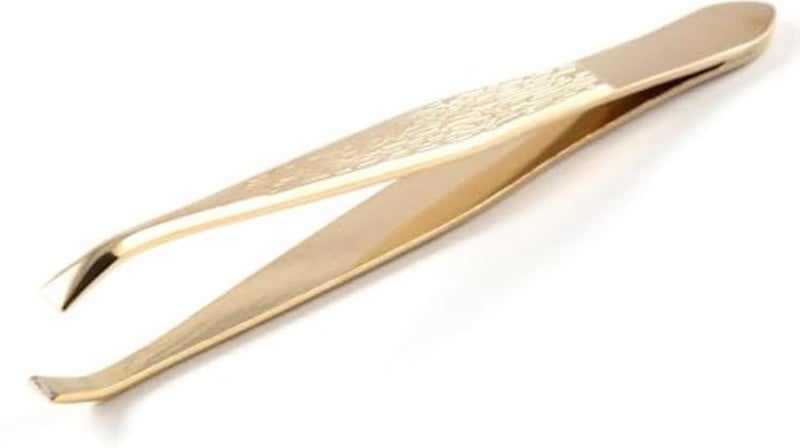 tweezer Gold -Gold Series Slant Tip Eyebrow Tweezer- High Precision Tweezers For Eyebrow Face Hair Removal - Image 5