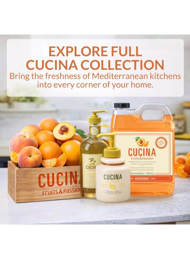 Cucina Fruits & Passion Peach Mandarin Hand Soap, 1-Litre Refill - Image 5
