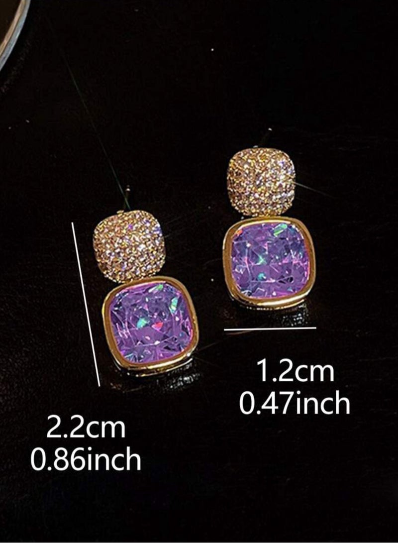 إيكوال حلق اذن نسائي بتصميم عصري وعالي الجودة مرصع بالزركون - Image 4