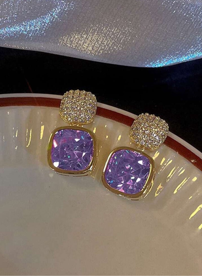 إيكوال حلق اذن نسائي بتصميم عصري وعالي الجودة مرصع بالزركون - Image 3