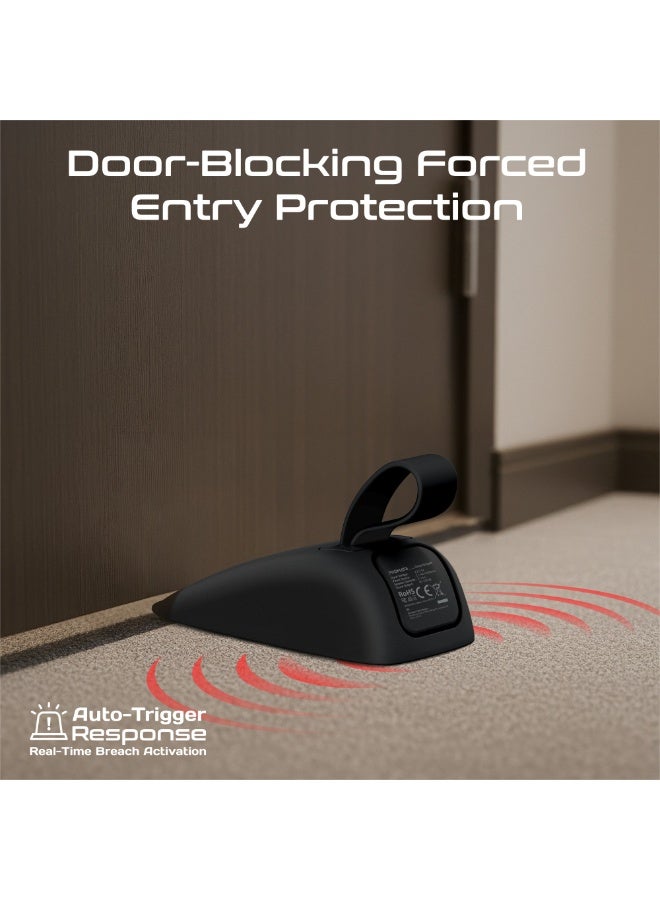 PROMATE DoorShield Portable Travel Door Alarm and Door Stopper, Dual Sensitivity Security Alert, 120dB Anti-Theft Protection, Instant Intruder Detection for Hotel Rooms, Homes and Apartments - Image 4