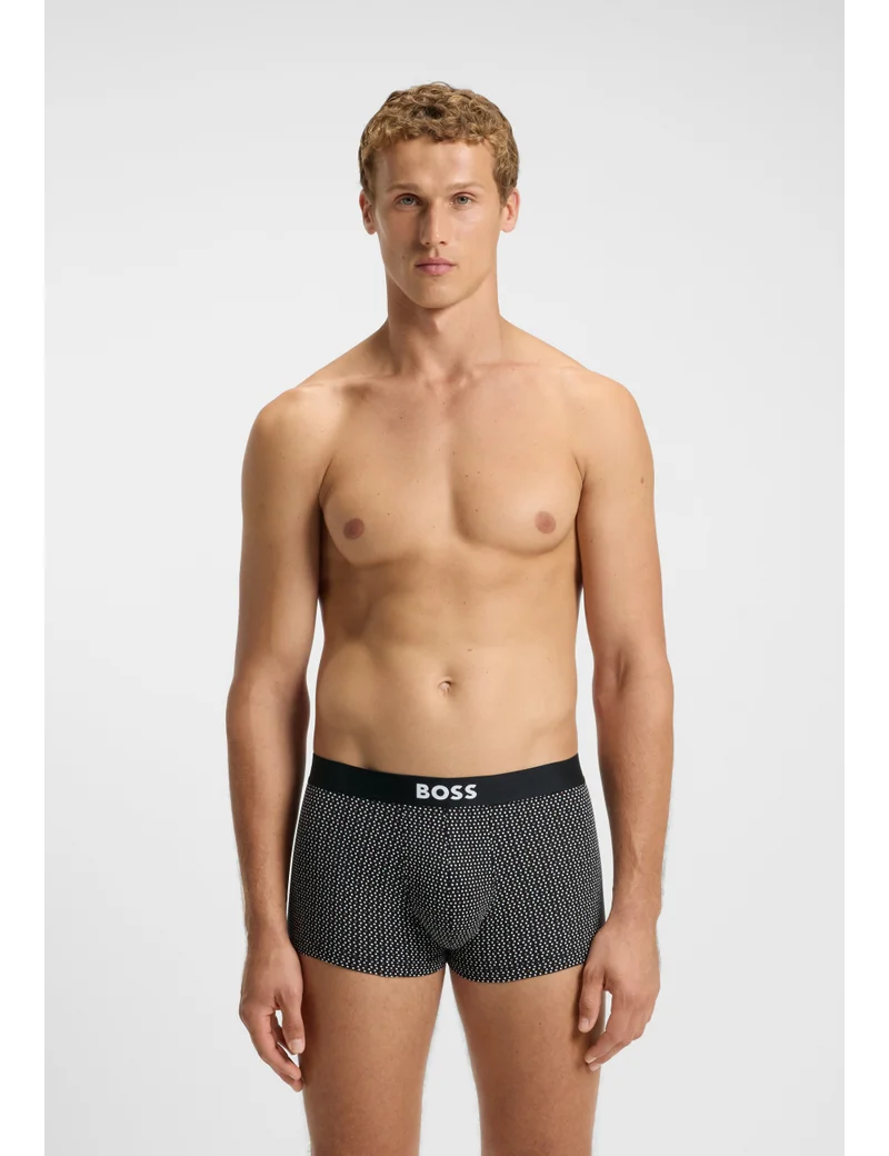 BOSS Three-pack of trunks in stretch cotton