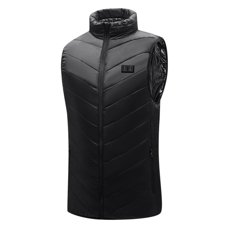 Heated Vest: 6XL Black 15-Zone Heating - 3 Heating Levels Electric Heated Vest for Men Women Winter Daily Commuting Hiking Skiing Outdoor Enthusiasts - Image 1