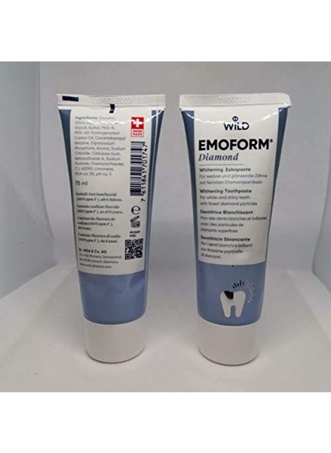 Emoform Diamond Toothpaste 75ml (Swiss Made)