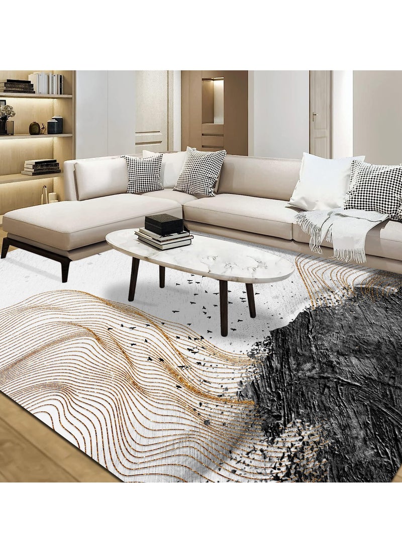 Sharpdo Modern Style Area Rug Non-Slip Super Soft Touch Living Room Bedroom Kitchen Decoration Of Carpet Floor Rug Rectangular 200x300cm  - Image 1