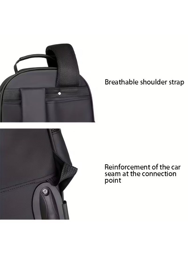 حقيبة ظهر بعجلات للسفر مزودة بمقبض قابل للسحب – مقاس 18 بوصة، مناسبة للأعمال والمدارس، للرجال والنساء، متعددة الجيوب، مقاومة للماء وقابلة للتحويل - Image 3