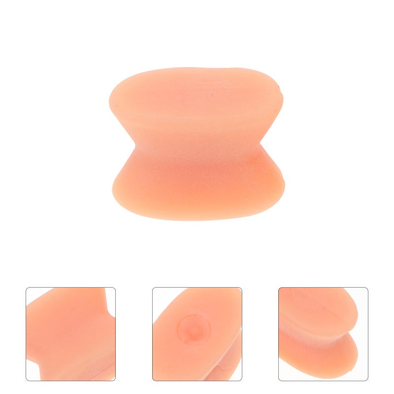 Light Brown Silicose Toe Separators 8Pcs Bunion Relief Hallux Valgus Support Non Slip - Image 3