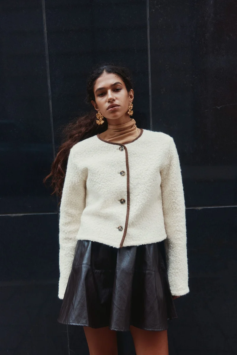 اتش اند ام كارديغان من نسيج تيدي