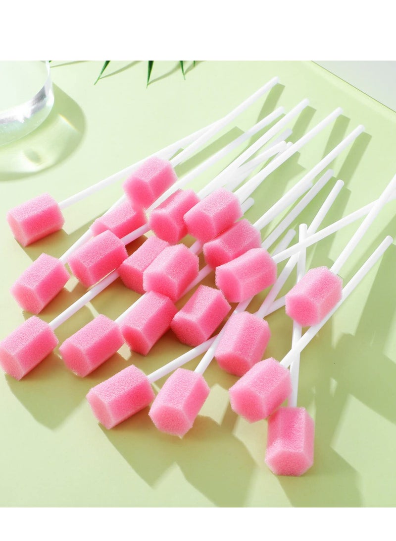 Generic 200 Pieces Disposable Oral Swabs, Disposable Oral Swabs for Elderly, Sponge Swabs for Oral Cleaning and Oral Care  - Image 2