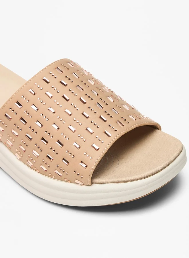 Le Confort Women's Embellished Slip-On Flatform Sandals