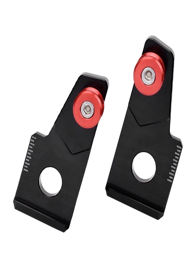 LEDISHUN Motorcycle Chain Tensioner, Swing Arm Sliders Spools Stand Bobbins,Chain Axle Adjuster Kit (left + right) fit for Honda CBR500R CB500X CB500F '19-'23 (Red) - Image 5