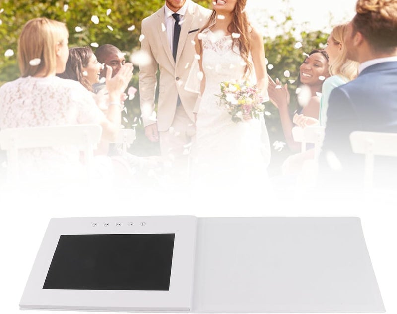 Video Greeting Card, Electronic Video Brochure with 720P HD LCD Screen and 128MB Memory, Built - in Speaker for Birthday Anniversary Business Promotion (10inch) - Image 4