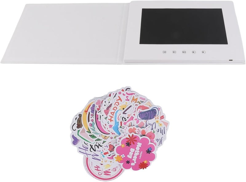 Video Greeting Card, Electronic Video Brochure with 720P HD LCD Screen and 128MB Memory, Built - in Speaker for Birthday Anniversary Business Promotion (10inch) - Image 1
