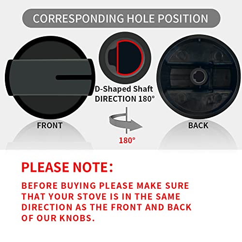 Reyhoar W10339442 Gas Range Knob Black Replacement Part for Whirlpool Range/Stove/Oven- Replaces WPW10339442, PS3507188 (1 Pack) - Image 3