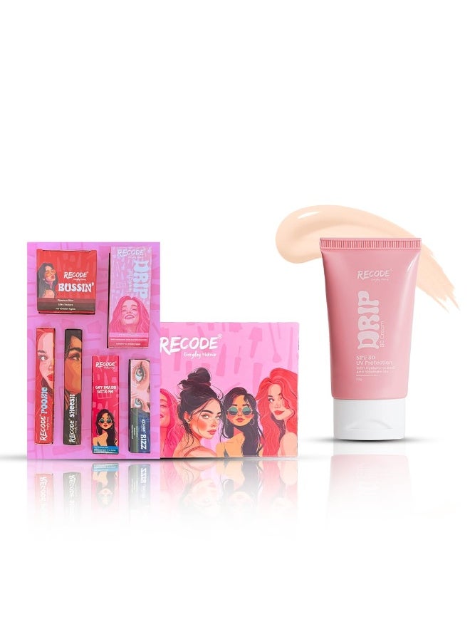 Recode Everyday Makeup Box 01 Light Pink Undertone 6 in 1 Combo  - Image 1