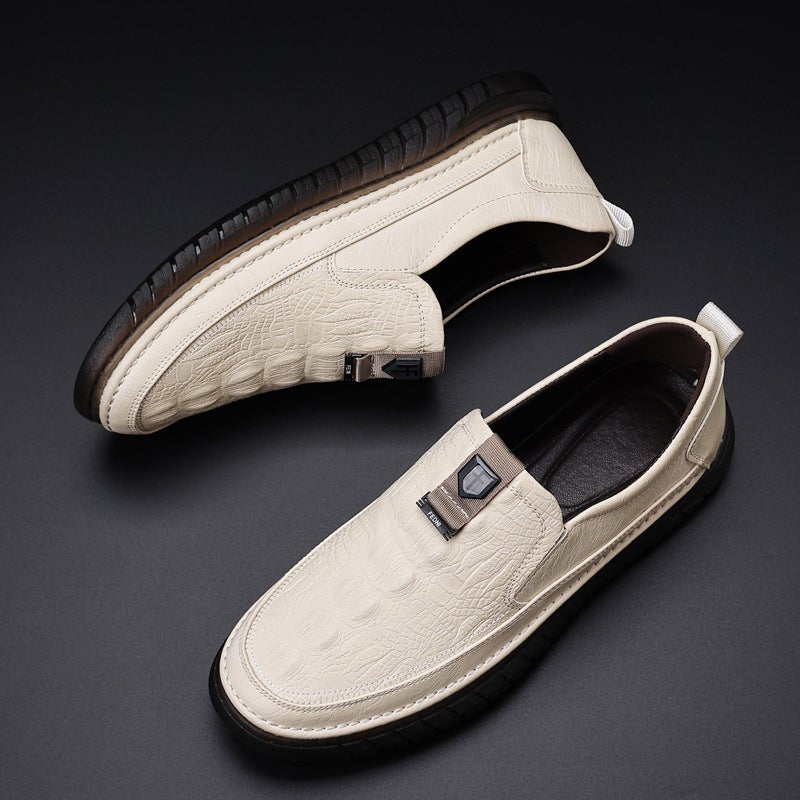 Lazy Men'S Shoes British Style Men'S Casual Shoes Leather Shoes Business Dress Casual Leather Shoes Driving Shoes - Image 5