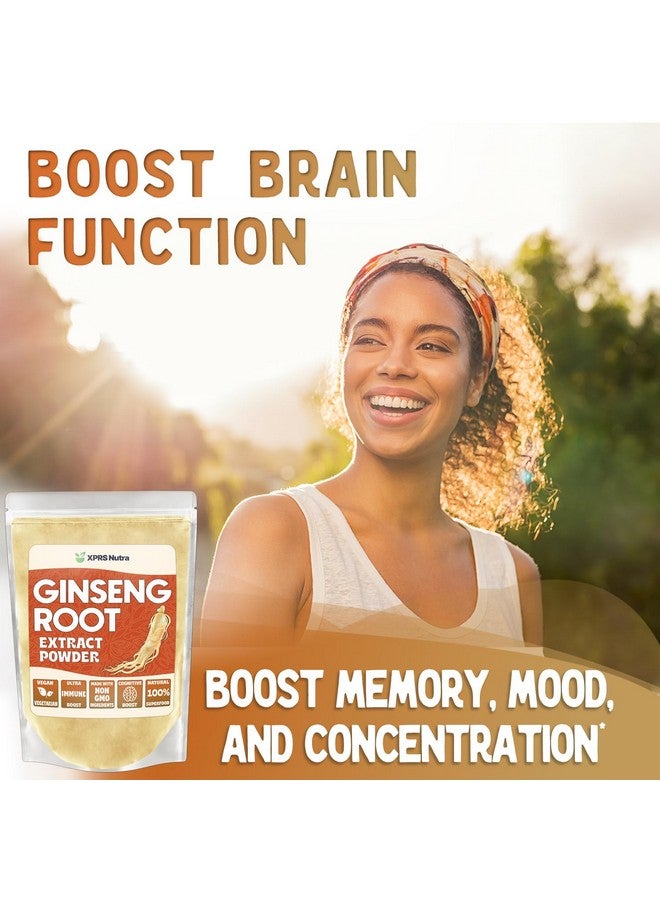 XPRS Nutra مسحوق مستخلص جذور الجنسنغ XPRS نوترا - مسحوق الجنسنغ يدعم الوظائف الإدراكية والأداء البدني ونظام المناعة - صديق للنباتيين الجنسنغ بانكس في شكل مسحوق (4 أونصة) - Image 2