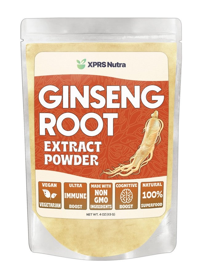XPRS Nutra مسحوق مستخلص جذور الجنسنغ XPRS نوترا - مسحوق الجنسنغ يدعم الوظائف الإدراكية والأداء البدني ونظام المناعة - صديق للنباتيين الجنسنغ بانكس في شكل مسحوق (4 أونصة) - Image 1