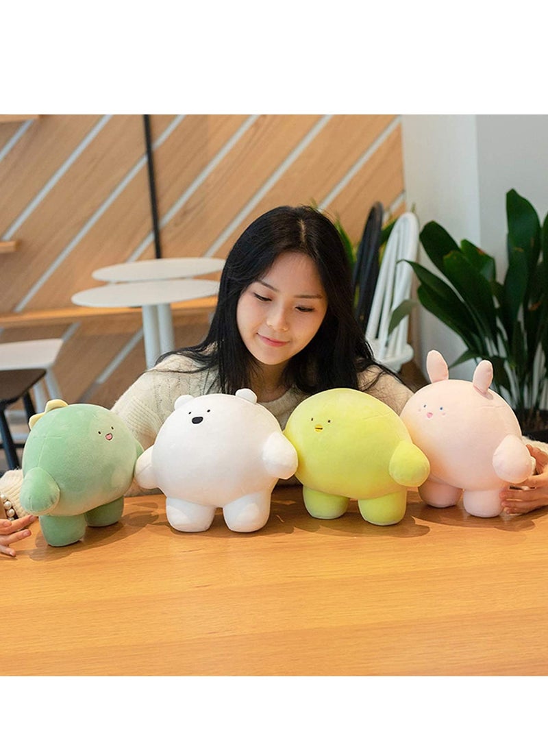 SYOSI - 15.7 inch C ute Bear Plush Stuffed Animal Body Pillow Fat Cartoon Cylindrical Body Pillows for Kids, Super Soft Hugging Toy Gifts for Bedding, Kids Sleeping Nap Kawaii Pillow - Image 1