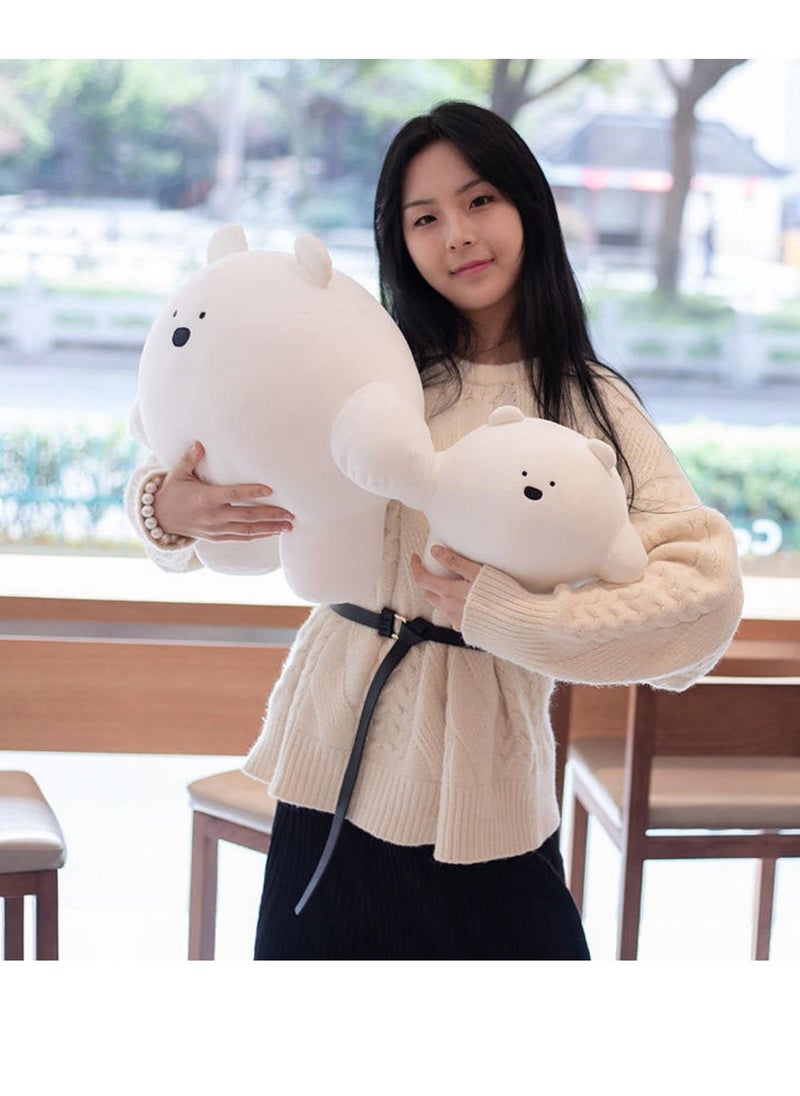 SYOSI - 15.7 inch C ute Bear Plush Stuffed Animal Body Pillow Fat Cartoon Cylindrical Body Pillows for Kids, Super Soft Hugging Toy Gifts for Bedding, Kids Sleeping Nap Kawaii Pillow - Image 1